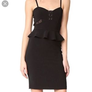 Parker Size Medium Sachi Combo Peplum Pencil Dress